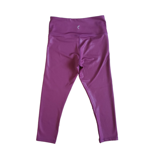 Zyia Active Leggings Womens 4 Pink Capri Mid Rise Side Pocket - Picture 1 of 6